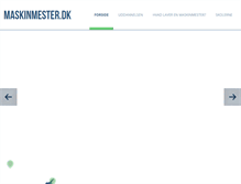 Tablet Screenshot of maskinmester.dk